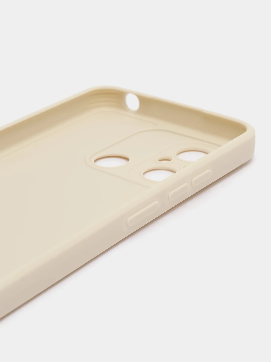 Молочный чехол для Xiaomi Redmi 12C (Редми 12С) , силиконовый, c защитой камеры