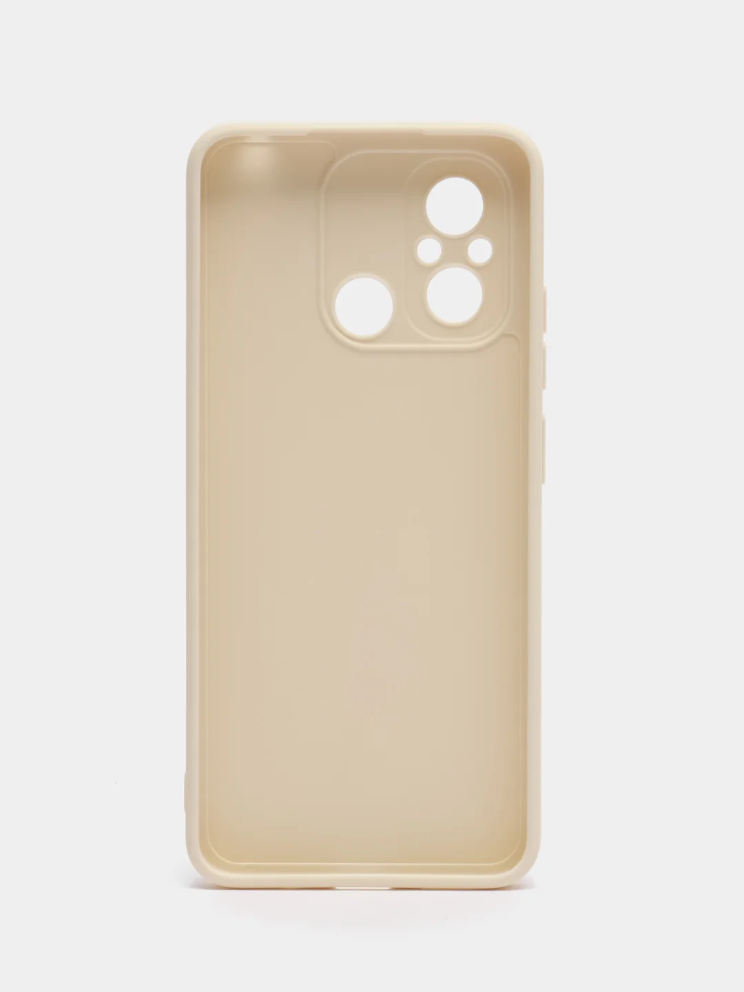 Молочный чехол для Xiaomi Redmi 12C (Редми 12С) , силиконовый, c защитой камеры