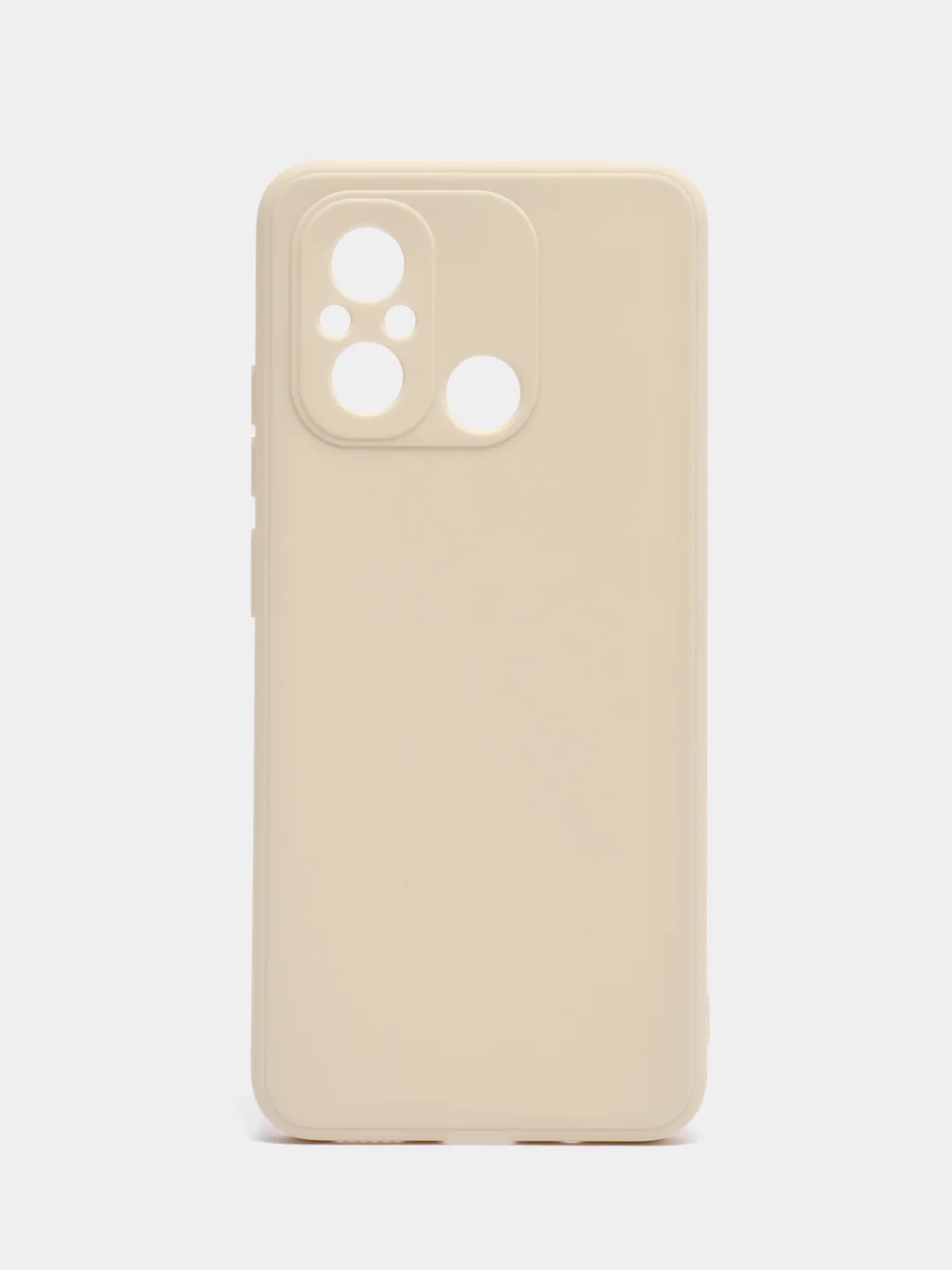Молочный чехол для Xiaomi Redmi 12C (Редми 12С) , силиконовый, c защитой камеры