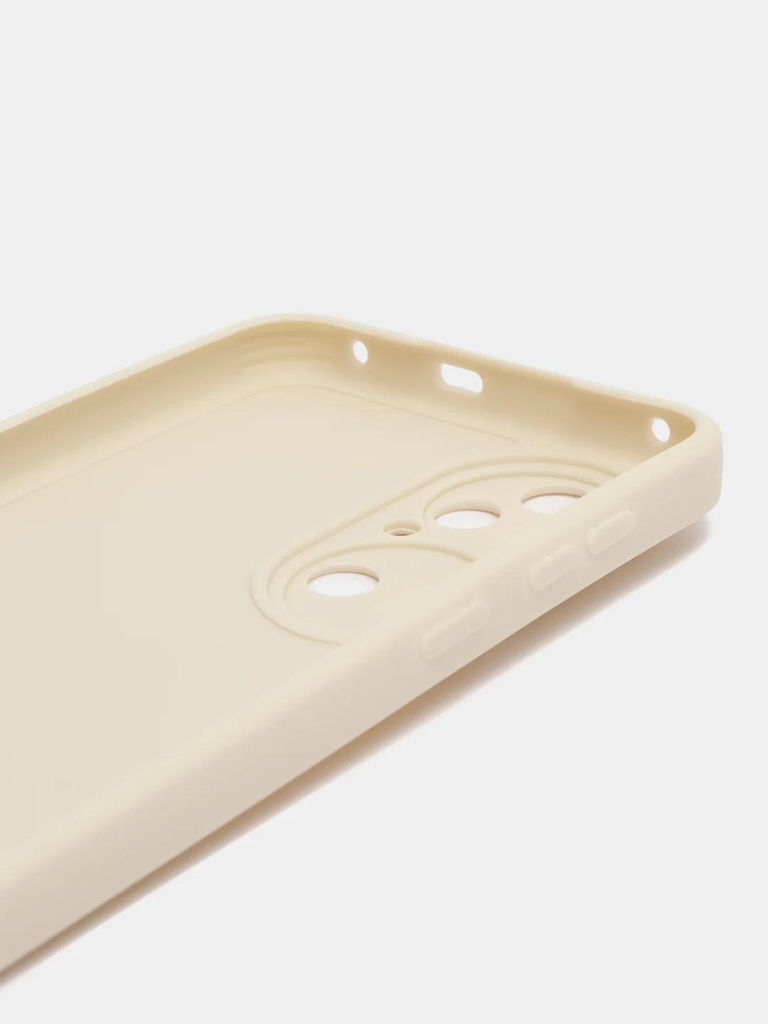 Молочный чехол для Huawei Honor P50 силиконовый  (Хуавей п50) силиконовый, c защитой камеры