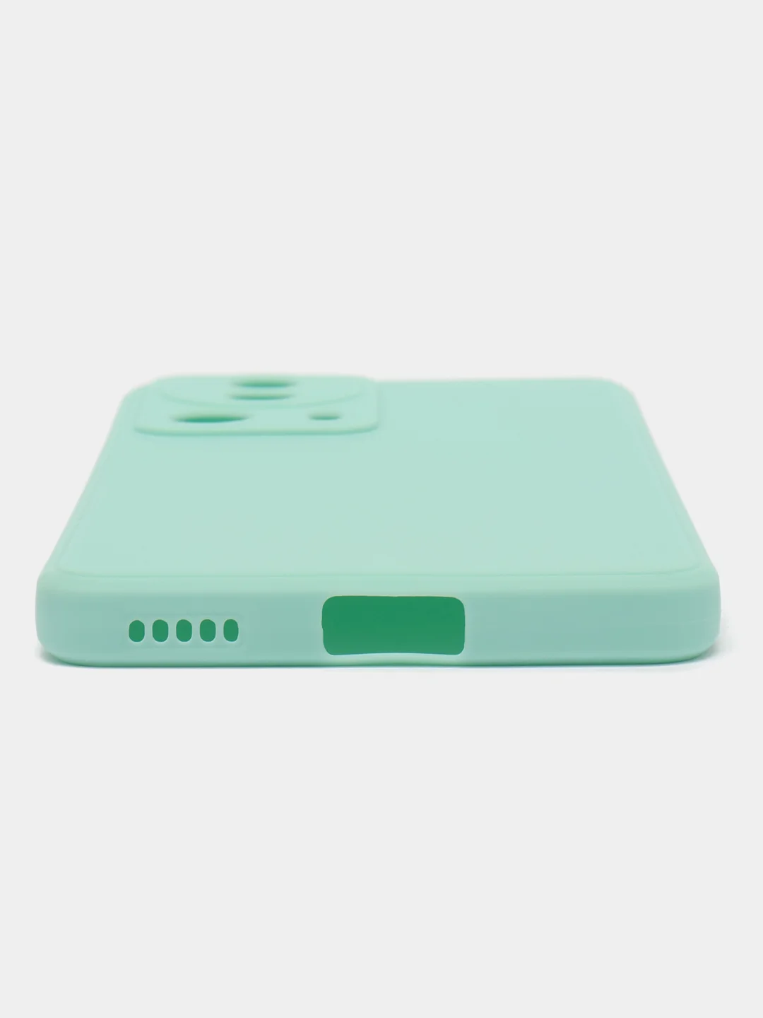 Мятный чехол для Xiaomi 13 Lite силиконовый (Ксиоми 13 лайт), силиконовый, c защитой камеры