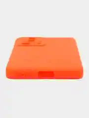 Оранжевый чехол для Xiaomi 13 Lite силиконовый (Ксиоми 13 лайт), силиконовый, c защитой камеры