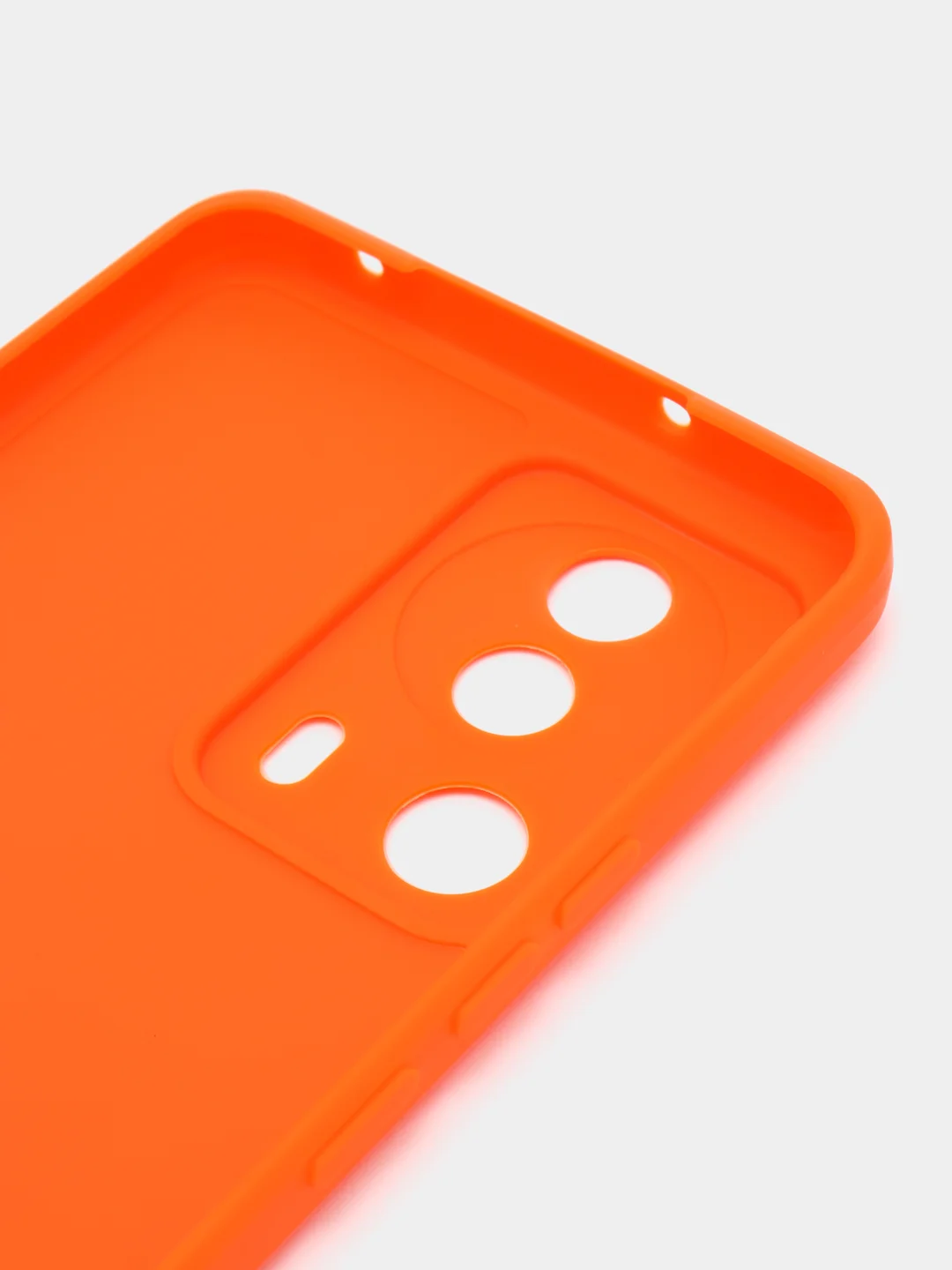 Оранжевый чехол для Xiaomi 13 Lite силиконовый (Ксиоми 13 лайт), силиконовый, c защитой камеры