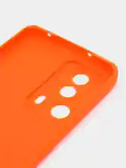 Оранжевый чехол для Xiaomi 13 Lite силиконовый (Ксиоми 13 лайт), силиконовый, c защитой камеры