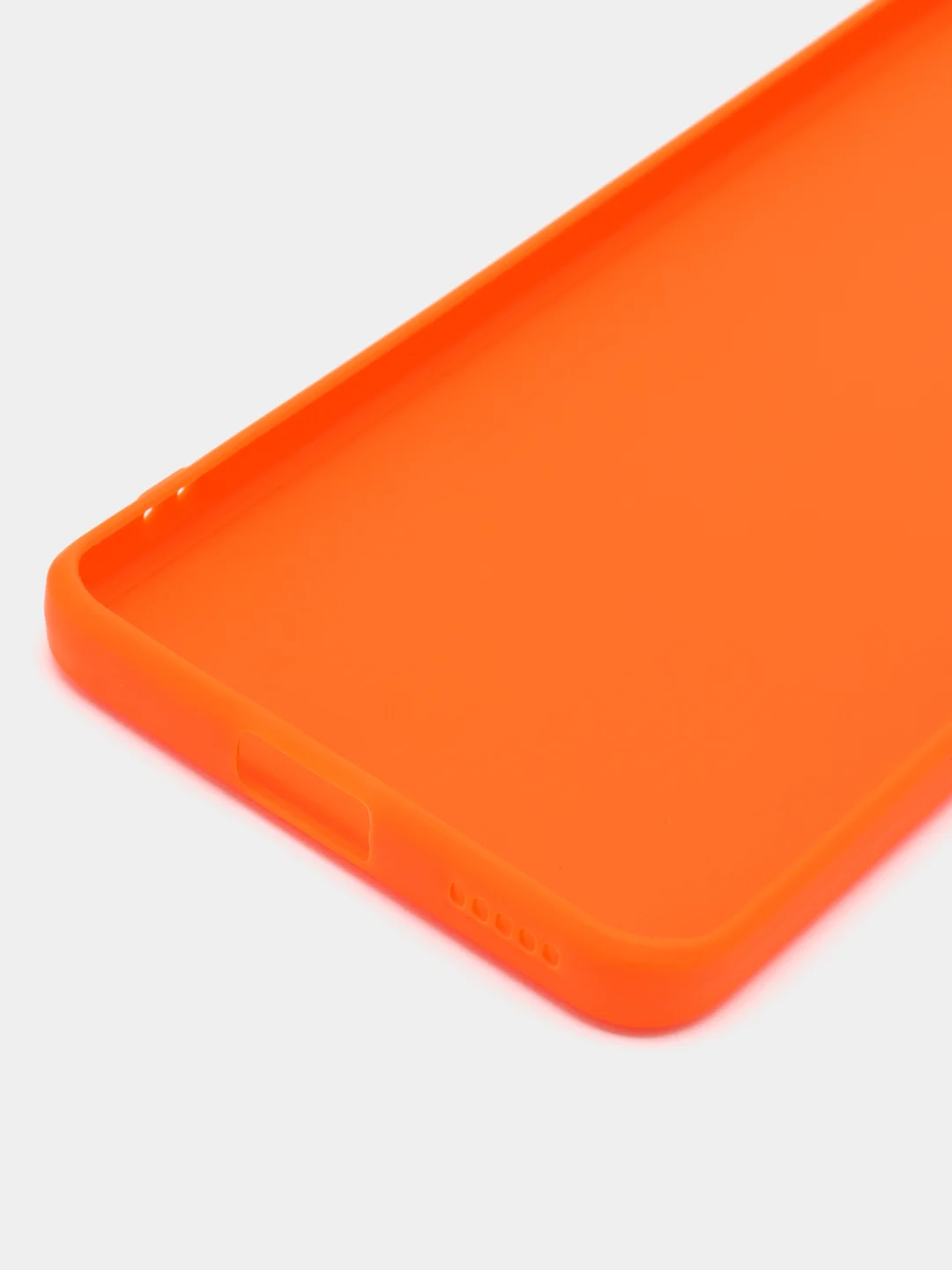 Оранжевый чехол для Xiaomi 13 Lite силиконовый (Ксиоми 13 лайт), силиконовый, c защитой камеры