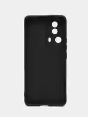 Черный чехол для Xiaomi 13 Lite силиконовый (Ксиоми 13 лайт), силиконовый, c защитой камеры