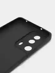 Черный чехол для Xiaomi 13 Lite силиконовый (Ксиоми 13 лайт), силиконовый, c защитой камеры