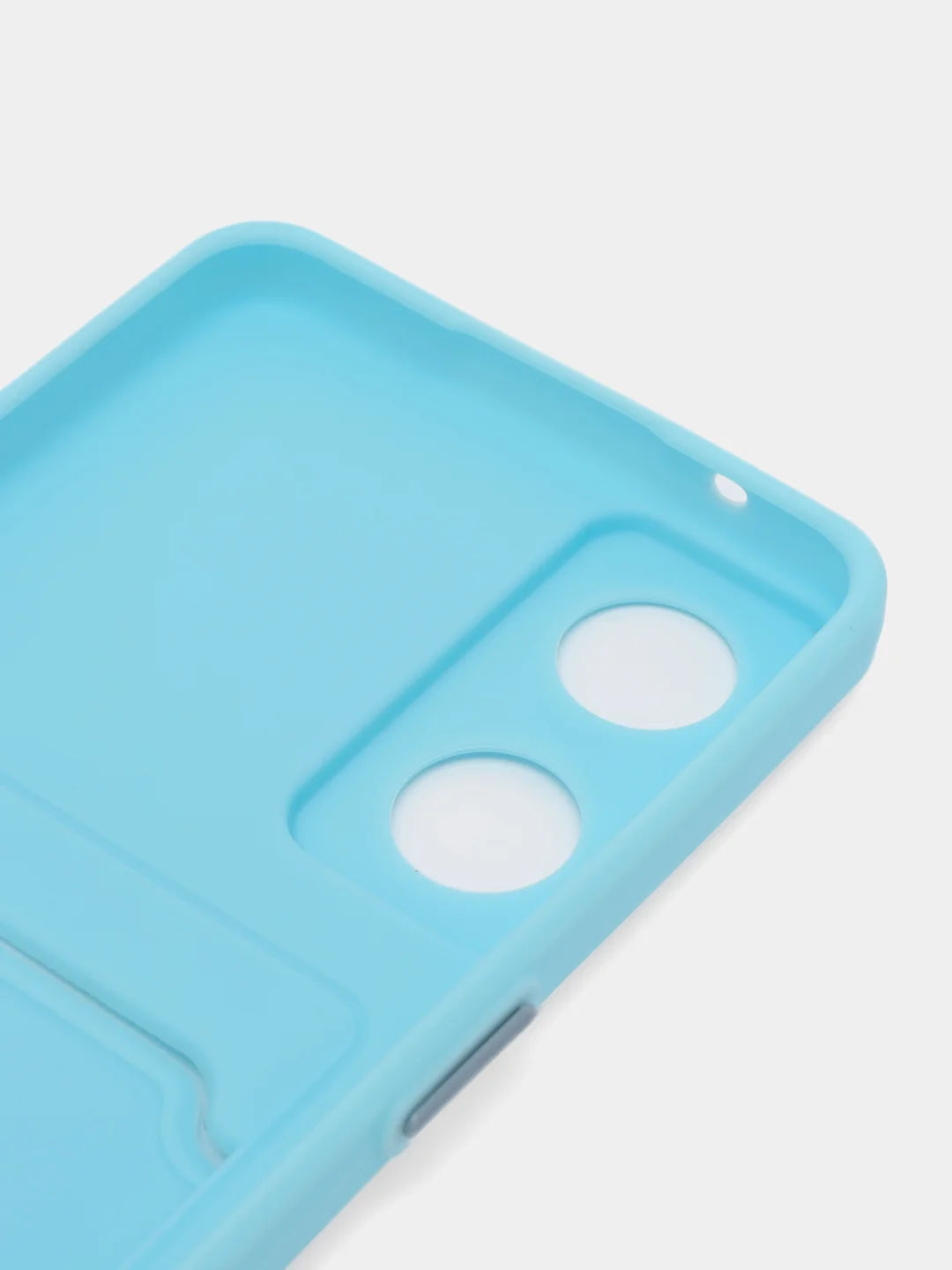 Голубой чехол для OPPO Reno 8T 4G (Оппо Рено 8Т), силиконовый, прозрачный