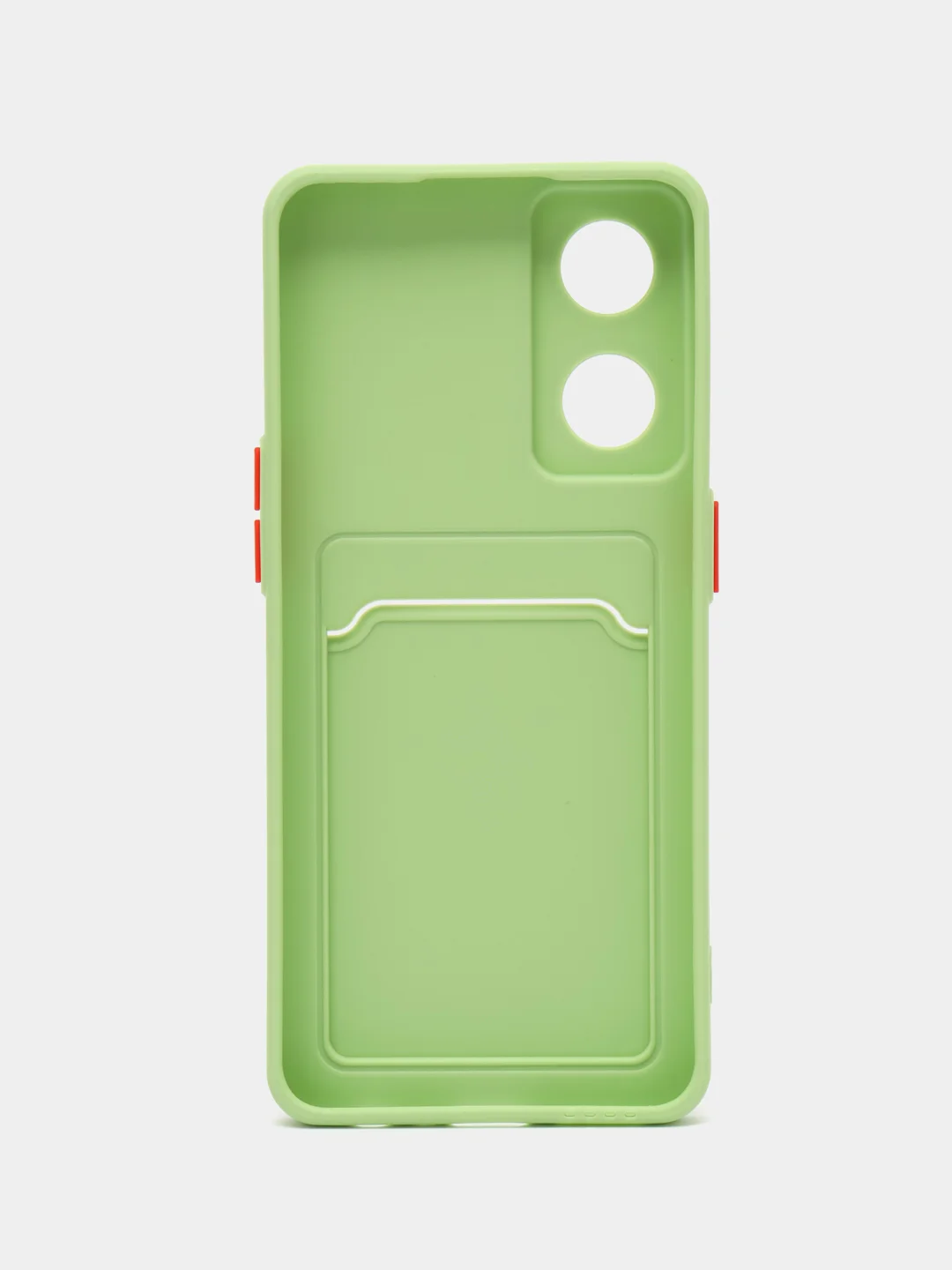 Зеленый чехол для OPPO Reno 8T 4G (Оппо Рено 8Т), силиконовый, прозрачный