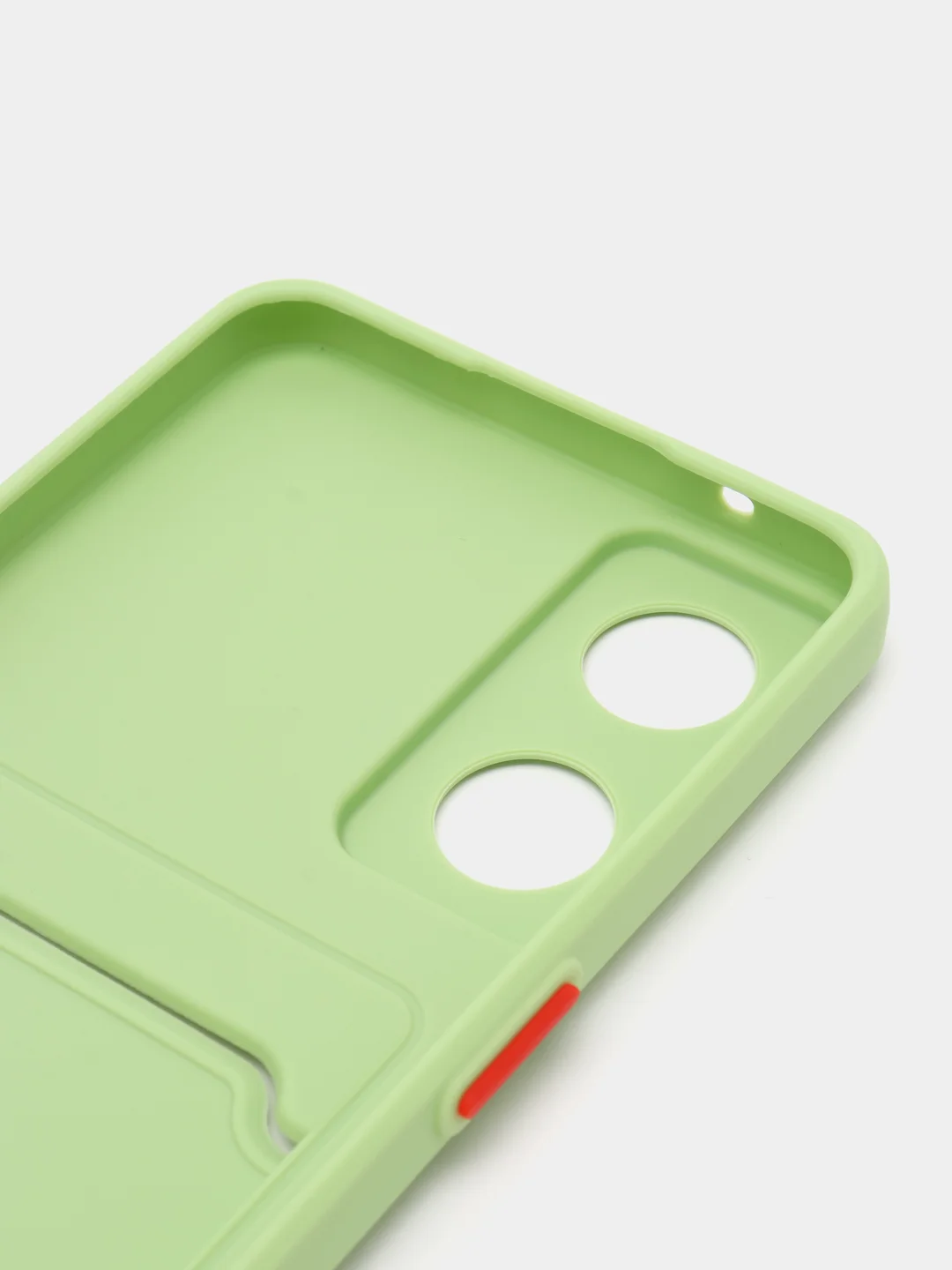 Зеленый чехол для OPPO Reno 8T 4G (Оппо Рено 8Т), силиконовый, прозрачный