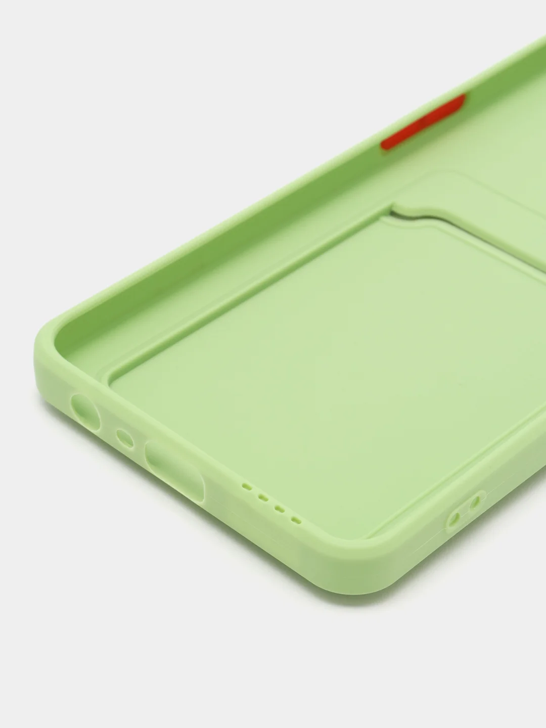 Зеленый чехол для OPPO Reno 8T 4G (Оппо Рено 8Т), силиконовый, прозрачный