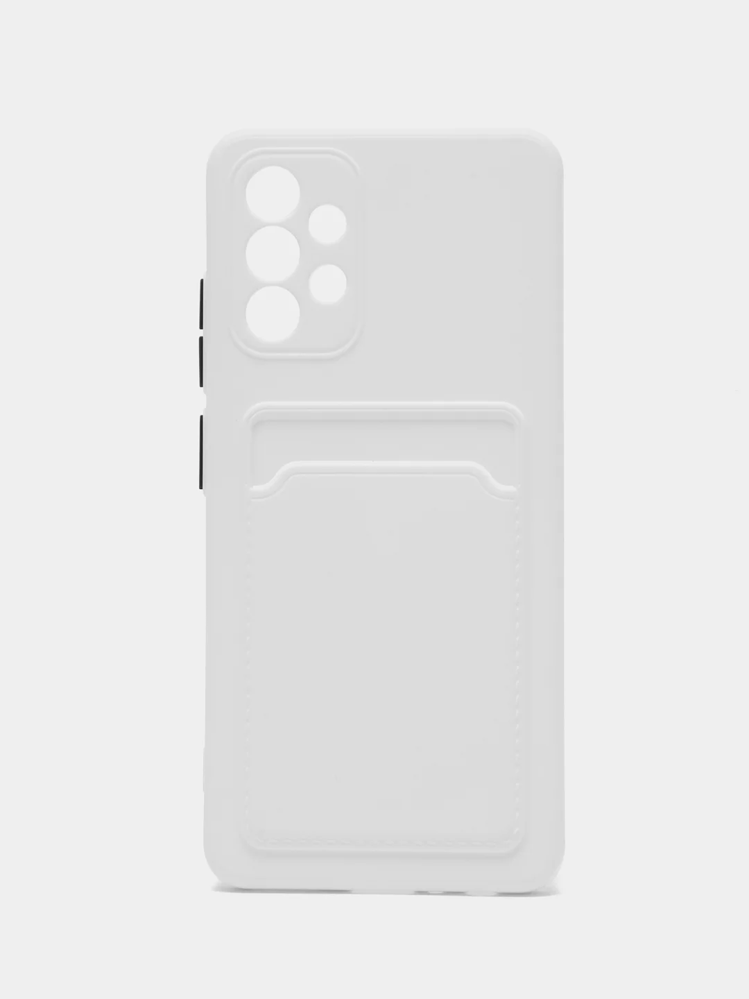 Белый силиконовый чехол для Samsung Galaxy A32 4G (Самсунг Галакси А32 4 джи), прозрачный