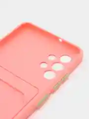 Пудровый силиконовый чехол для Samsung Galaxy A32 4G (Самсунг Галакси А32 4 джи), прозрачный