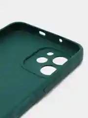 Тёмно-зелёный силиконовый чехол для HUAWEI Nova Y61 (Хуавей Нова У61), прозрачный