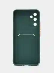 Тёмно-зелёный силиконовый чехол для Samsung Galaxy A34 5G, Самсунг Галакси А34 5Ж, матовый