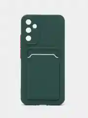 Тёмно-зелёный силиконовый чехол для Samsung Galaxy A34 5G, Самсунг Галакси А34 5Ж, матовый
