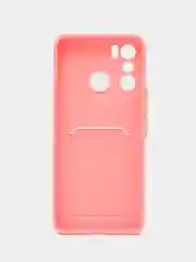 Пудровый силиконовый чехол для Infinix Hot 20 Play 4G (Инфиникс Хот 20 плей)