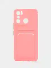 Пудровый силиконовый чехол для Infinix Hot 20 Play 4G (Инфиникс Хот 20 плей)