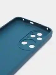 Синий чехол для Huawei Honor P50 силиконовый  (Хуавей п50) силиконовый, c защитой камеры