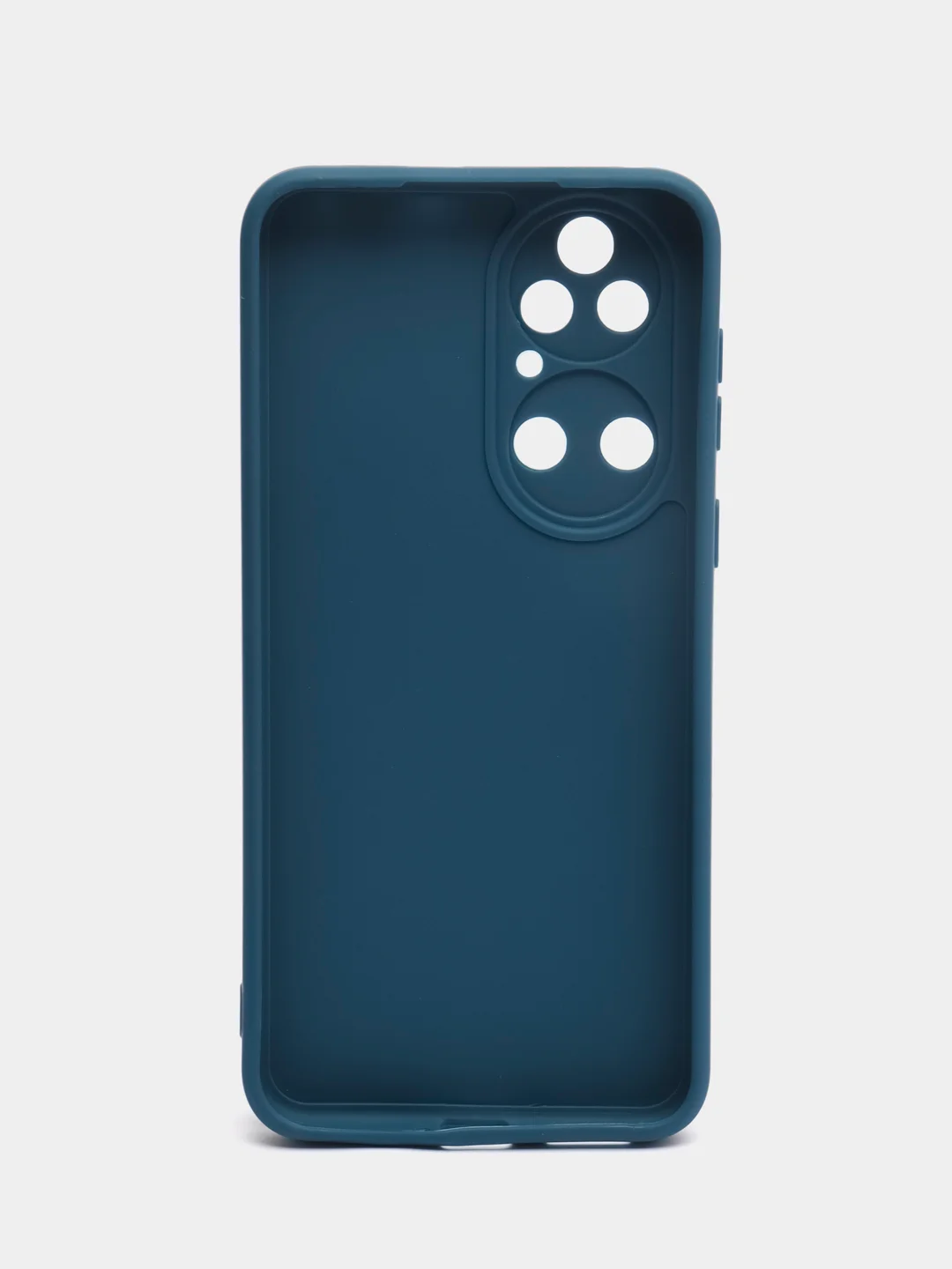 Синий чехол для Huawei Honor P50 силиконовый  (Хуавей п50) силиконовый, c защитой камеры