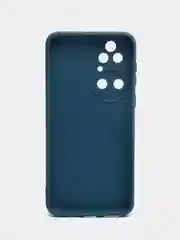 Синий чехол для Huawei Honor P50 силиконовый  (Хуавей п50) силиконовый, c защитой камеры