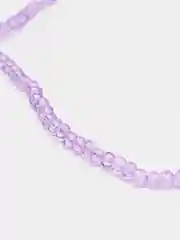 Аметистовый стеклянные бусины "Рондели", на нити, 3 мм