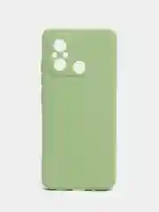 Зеленый чехол для Xiaomi Redmi 12C (Редми 12С) , силиконовый, c защитой камеры