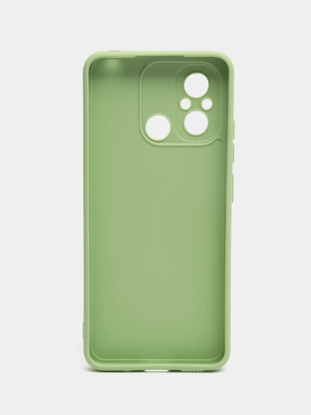 Зеленый чехол для Xiaomi Redmi 12C (Редми 12С) , силиконовый, c защитой камеры