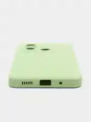 Зеленый чехол для Xiaomi Redmi 12C (Редми 12С) , силиконовый, c защитой камеры
