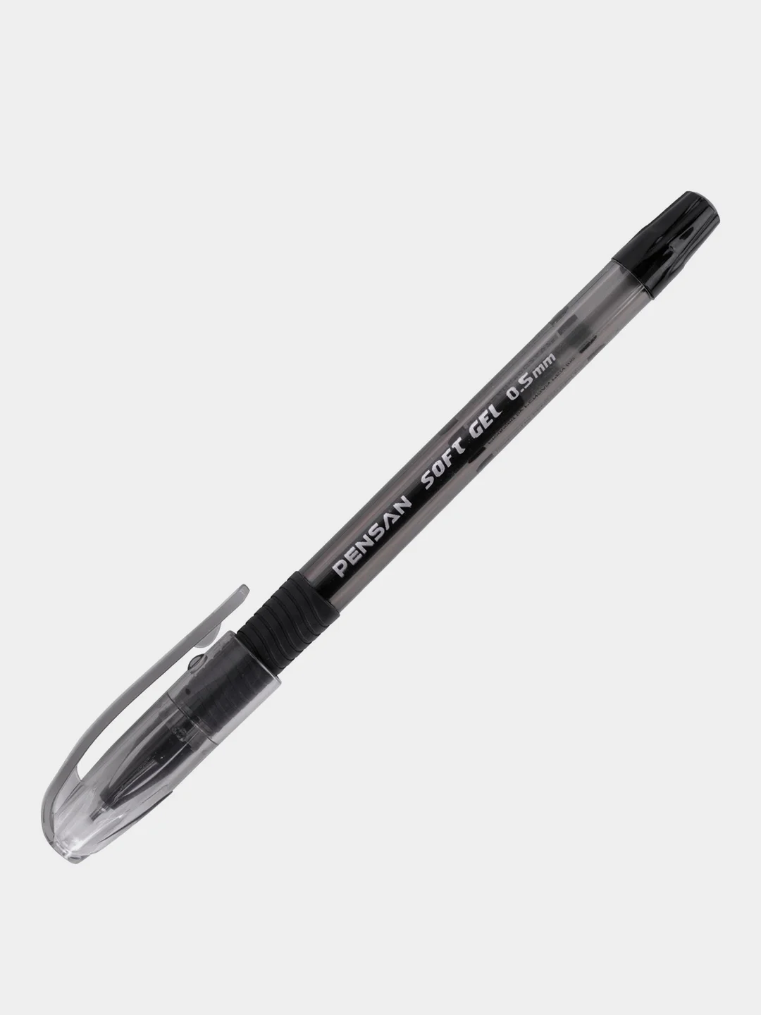 Ручка гелевая с грипом Pensan Soft Gel Fine, Черная, 2 шт., 2420/12