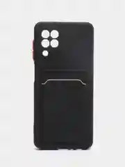 Черный силиконовый чехол для Samsung Galaxy A22 4G, M32 4G, M22 4g, F22(самсунг а22, м32,м22,Ф22)
