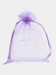 Фиолетовый мешочек из органзы, для подарка, 5 штук