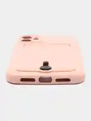 Бежевый чехол с карманом для карт для iPhone, Айфон 11, 13, 14, Pro, защита камеры