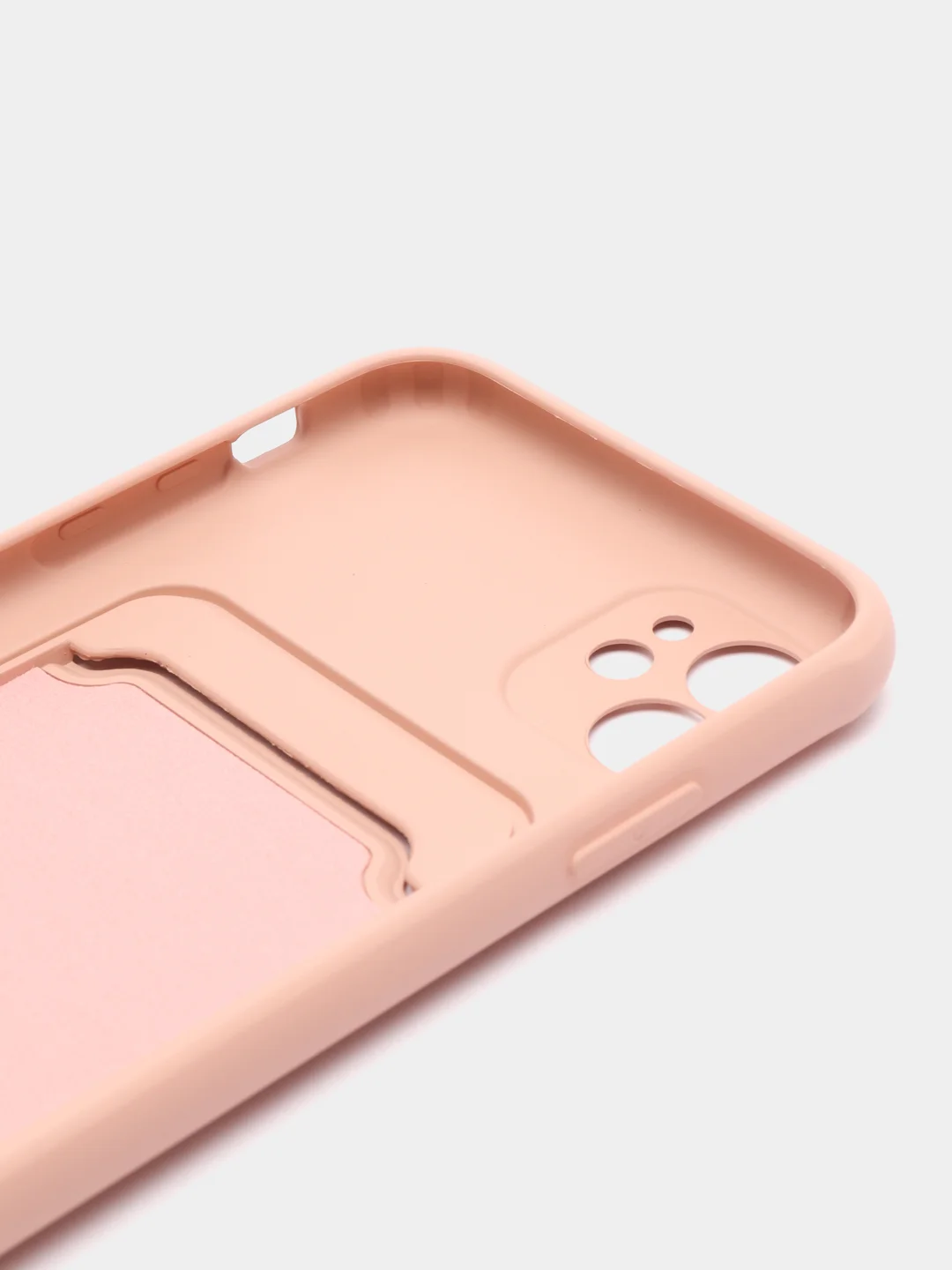 Бежевый чехол с карманом для карт для iPhone, Айфон 11, 13, 14, Pro, защита камеры