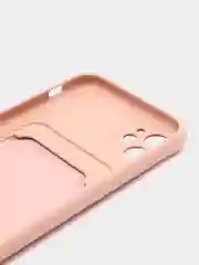 Бежевый чехол с карманом для карт для iPhone, Айфон 11, 13, 14, Pro, защита камеры