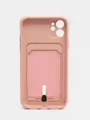 Бежевый чехол с карманом для карт для iPhone, Айфон 11, 13, 14, Pro, защита камеры