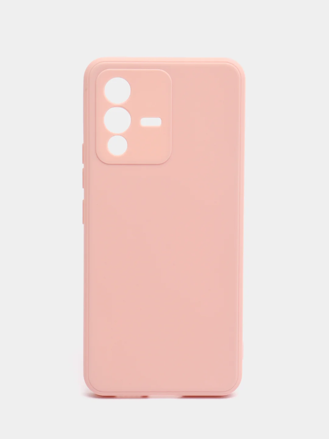 Пудровый силиконовый чехол для Vivo V23 5G, Виво В23 5 Джи, с карманом для карт, прозрачный