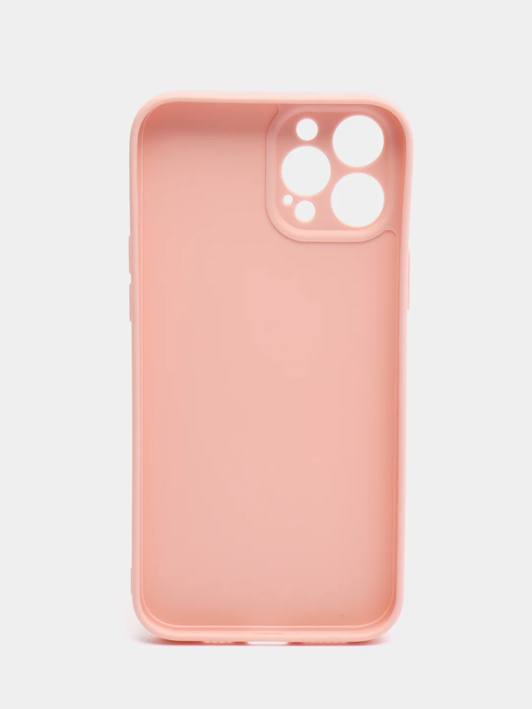 Пудровый чехол для iPhone 12 Pro Max (Айфон 12 про макс) черный, c защитой камеры