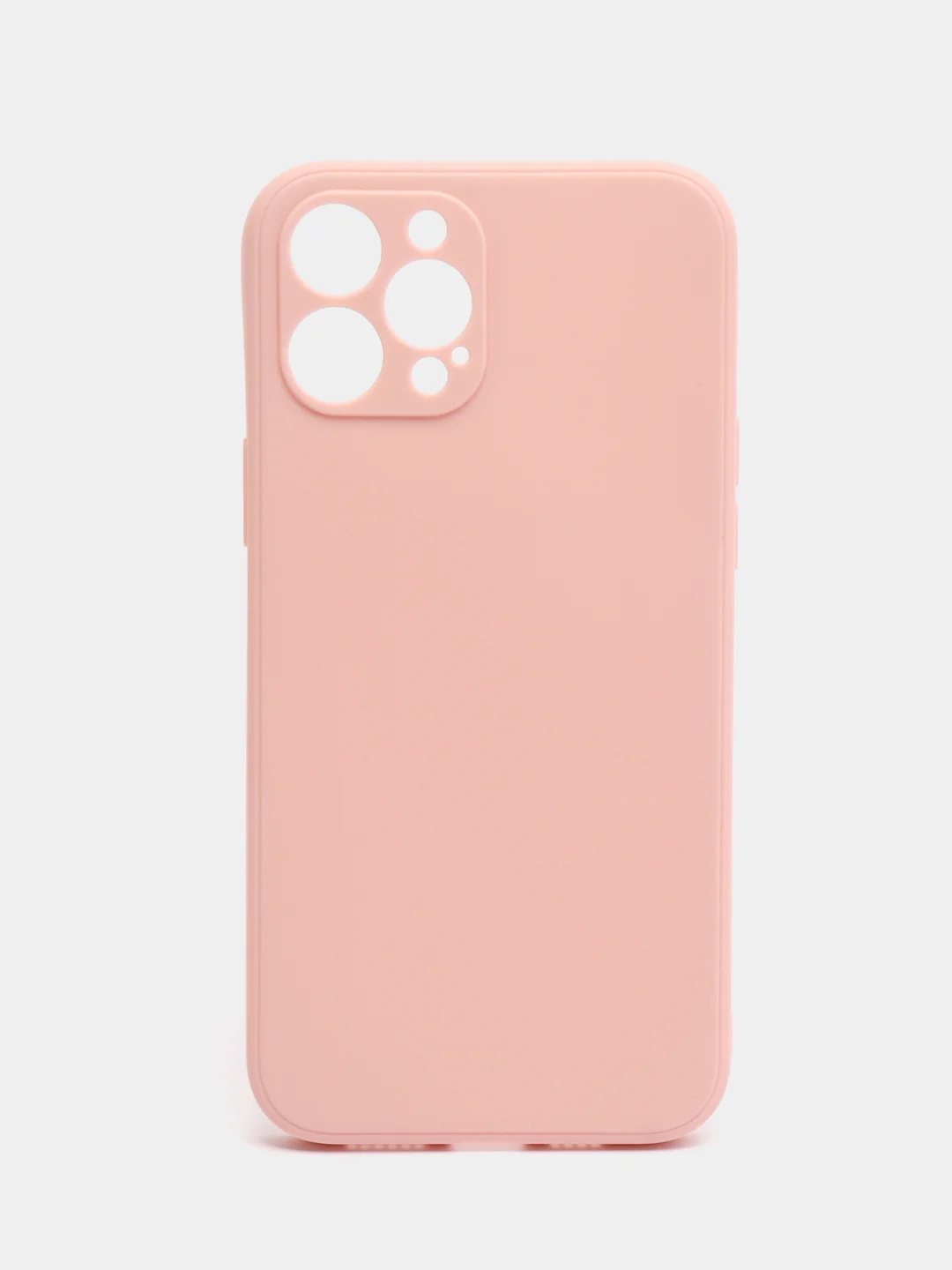Пудровый чехол для iPhone 12 Pro Max (Айфон 12 про макс) черный, c защитой камеры