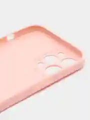 Пудровый чехол для iPhone 12 Pro Max (Айфон 12 про макс) черный, c защитой камеры
