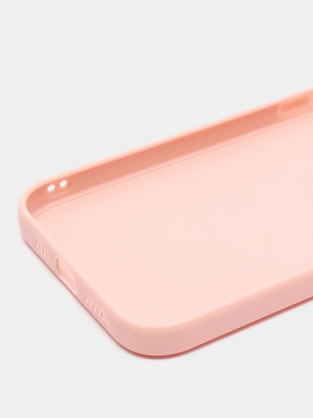 Пудровый чехол для iPhone 12 Pro Max (Айфон 12 про макс) черный, c защитой камеры