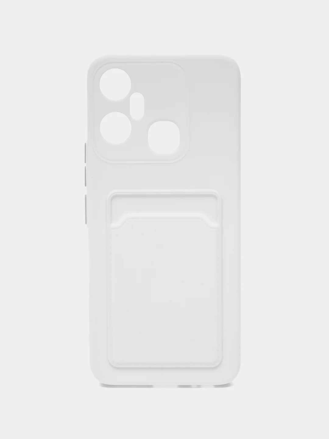 Белый чехол для Infinix Smart 6 Plus (Смарт 6 Плюс), силиконовый
