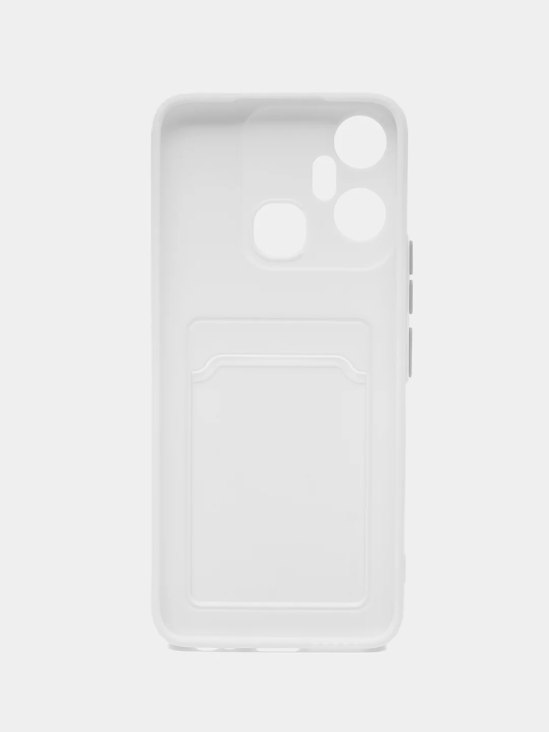 Белый чехол для Infinix Smart 6 Plus (Смарт 6 Плюс), силиконовый