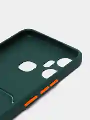 Тёмно-зелёный чехол для Infinix Smart 6 Plus (Смарт 6 Плюс), силиконовый