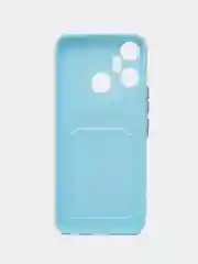 Голубой чехол для Infinix Smart 6 Plus (Смарт 6 Плюс), силиконовый