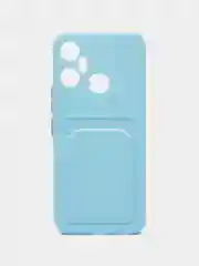 Голубой чехол для Infinix Smart 6 Plus (Смарт 6 Плюс), силиконовый
