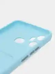 Голубой чехол для Infinix Smart 6 Plus (Смарт 6 Плюс), силиконовый
