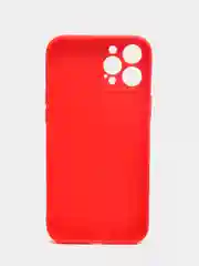 Красный чехол для iPhone 12 Pro Max (Айфон 12 про макс) черный, c защитой камеры