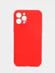 Красный чехол для iPhone 12 Pro Max (Айфон 12 про макс) черный, c защитой камеры