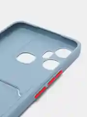 Синий меланж чехол для Infinix Smart 6 Plus (Смарт 6 Плюс), силиконовый